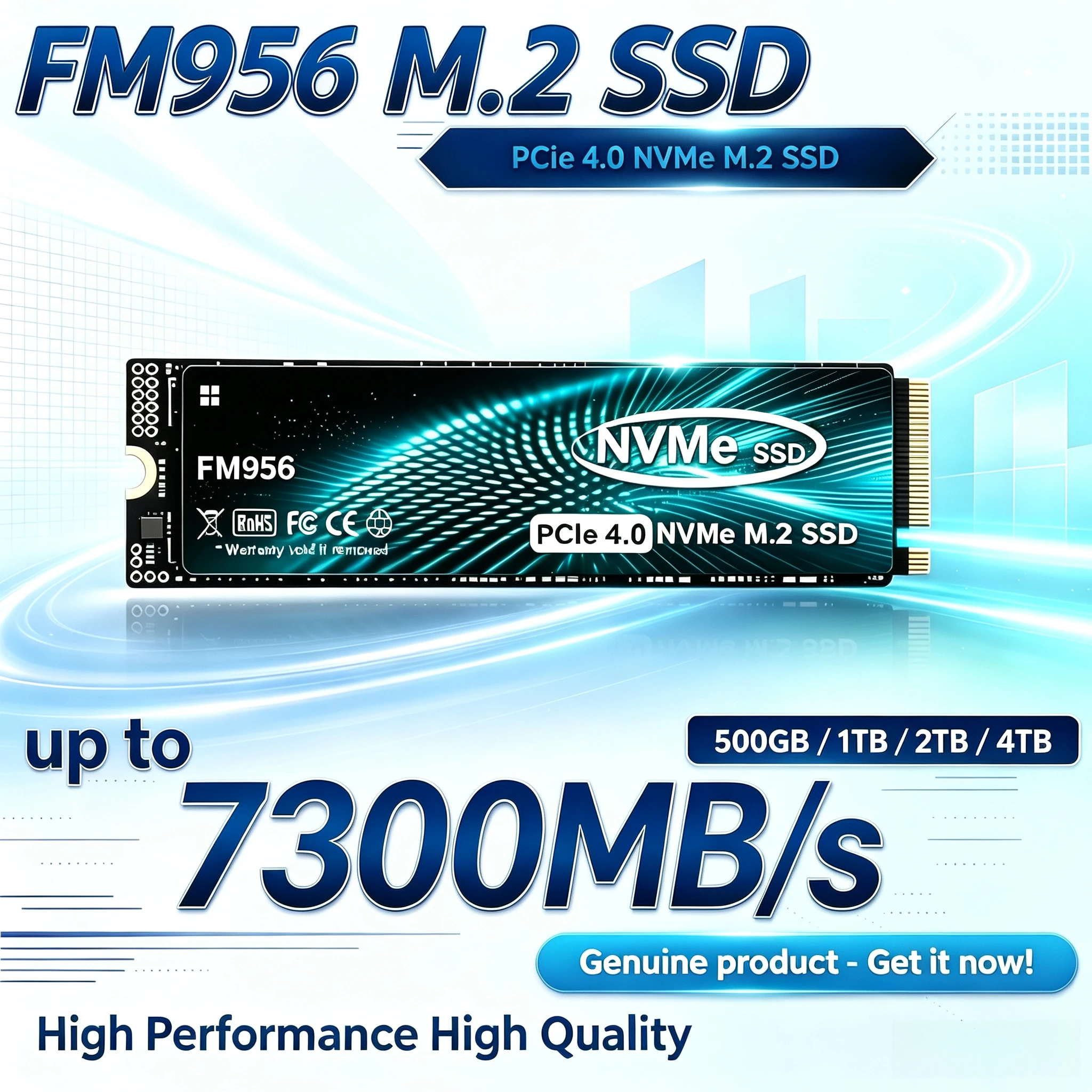 M.2 Nvme 4Tb Pcie 4.0 Ssd - Oryginalny dysk SSD FM956 M.2 2280