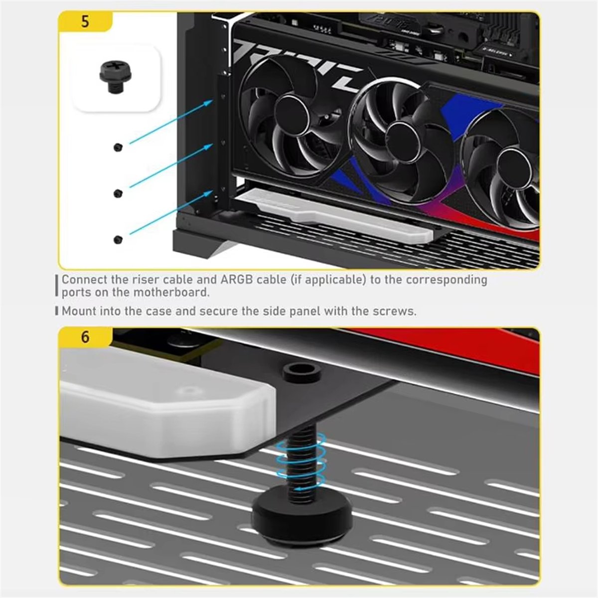 Profesjonalny, pionowy uchwyt  – Pcie 4.0 X16 Riser Cable 90 Degree recenzja i cena